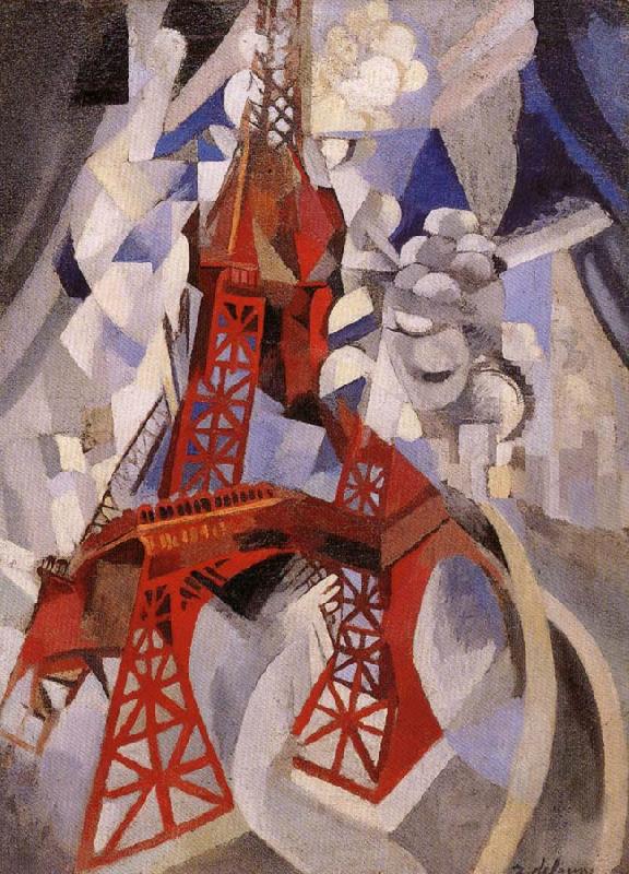 Delaunay, Robert Eiffel Tower or the Red Tower France oil painting art